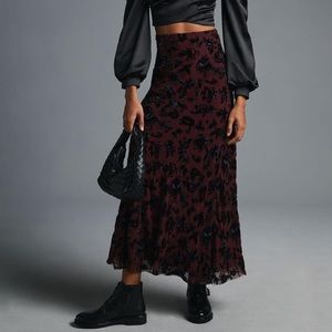 NWT Rag and Bone Eden Velvet Burnout Skirt